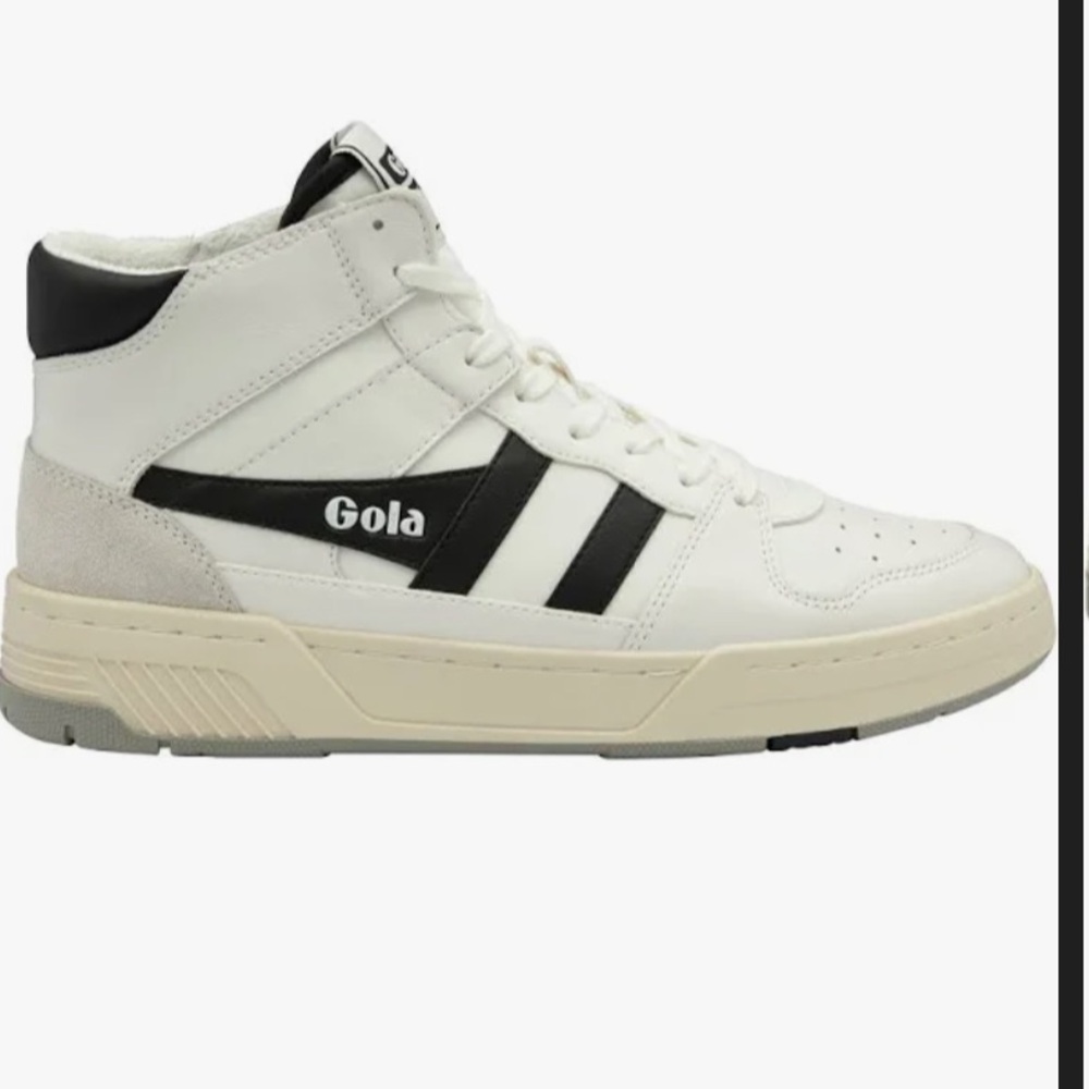 Gola Classics Allcourt High Top Leather Sneaker - White and Black